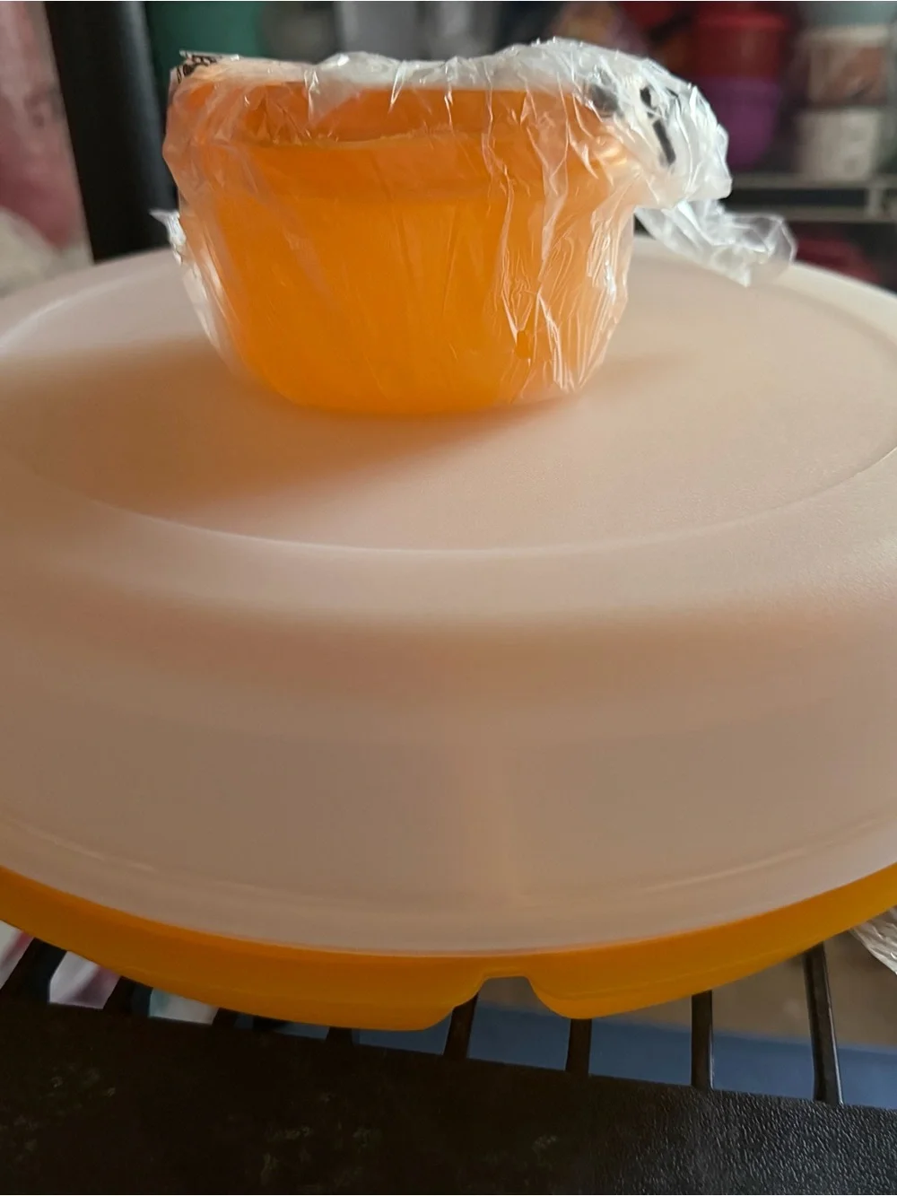 Tupperware bright yellow